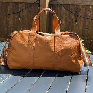 Divina Ferenze Leather Carryon Duffle Bag